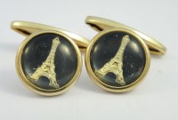 Boutons de manchette tour Eiffel 1930