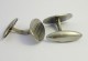 Boutons de manchette a faces guillochées en maillechort 1930