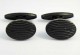 Boutons de manchette metal peint noir