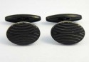 Boutons de manchette metal peint noir