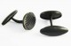 Boutons de manchette metal peint noir