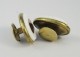 Boutons de manchette porcelaine et aventurine