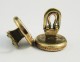Boutons de manchette en métal doré 1880