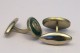 Boutons de manchette 1930 celluloïd pailleté