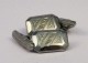 Boutons de manchette 1840 en métal blanc 