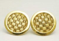 Gros boutons de manchette à motif tissure