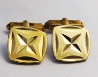 Boutons de manchette 1950 signés Gold'or