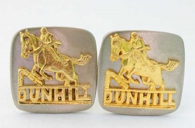 Boutons de manchette DUNHILL saut à cheval