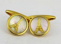 Boutons de manchette tour Eiffel vintage