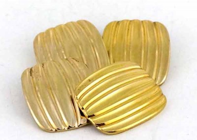 Boutons de manchette plaqué or 1950