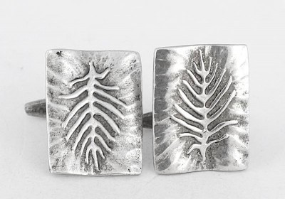 Boutons de manchette en argent signés FAST