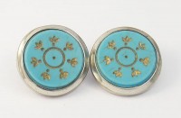 Boutons de revers en turquoise